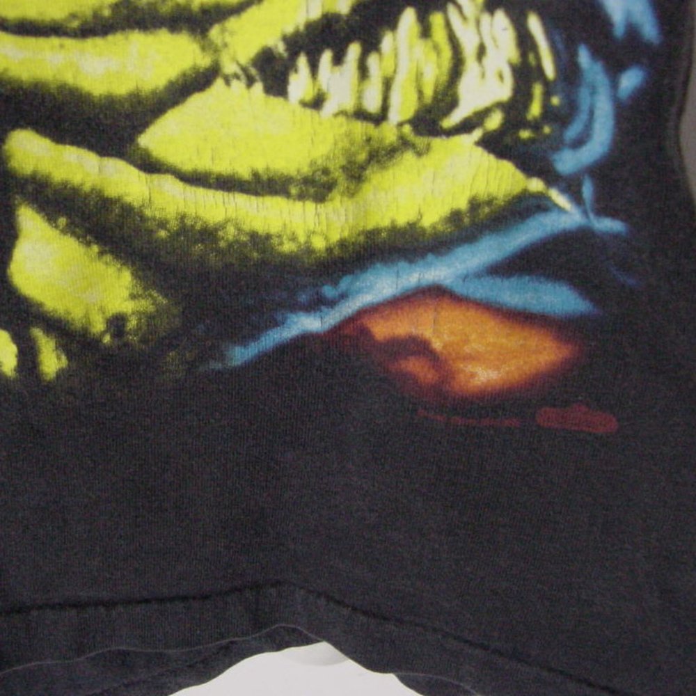 Vintage 90's Iron Maiden Black T-Shirt Sz XL Winterland Label - Picture 2 of 7